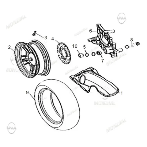 Mondial 125 Ressivo İ Dış Lastik (130/70-13) (Tubeless)