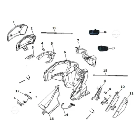 Mondial 125 Ressivo İ Kilit Kancası Sağ