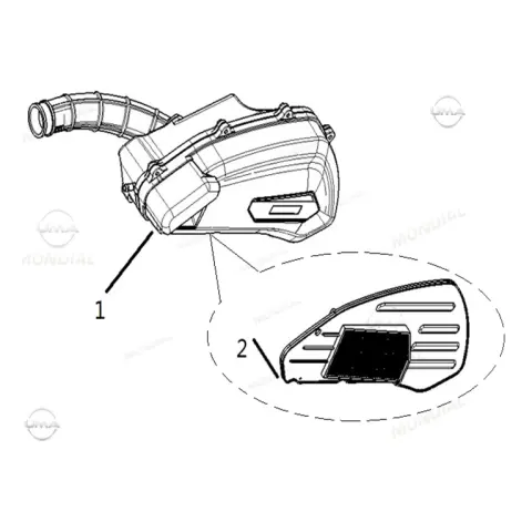 Mondial 125 Ressivo İ Kagit Hava Filtresi