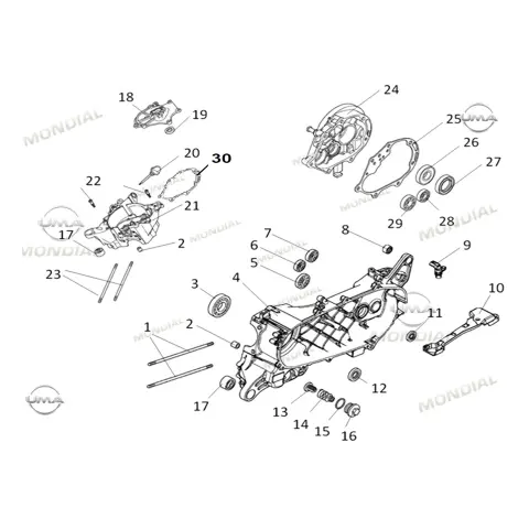 Mondial 125 Road Boy Motor Takozu