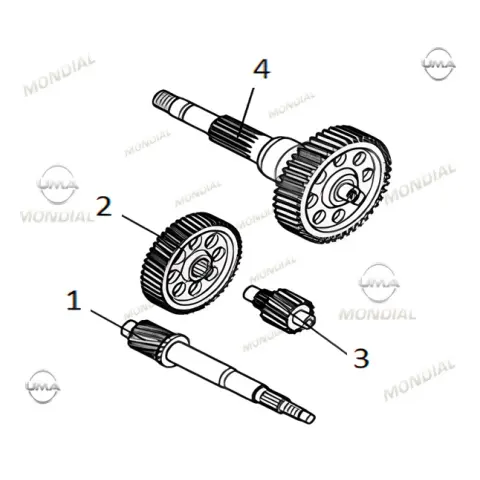 Mondial 125 Road Boy Varyator Mili