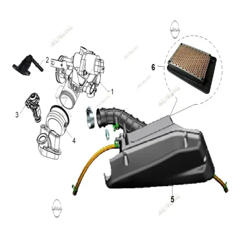 Mondial 125 Skuty Hava Filtresi Komple