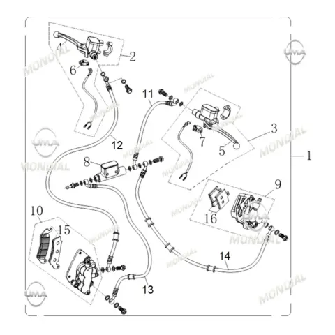 Mondial 125 Skuty Arka Fren Levyesi