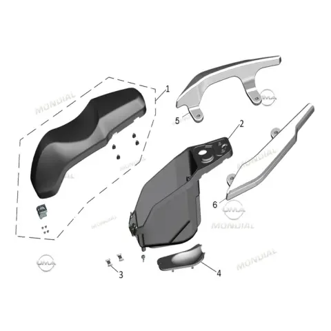 Mondial 125 Skuty Sele (Siyah)