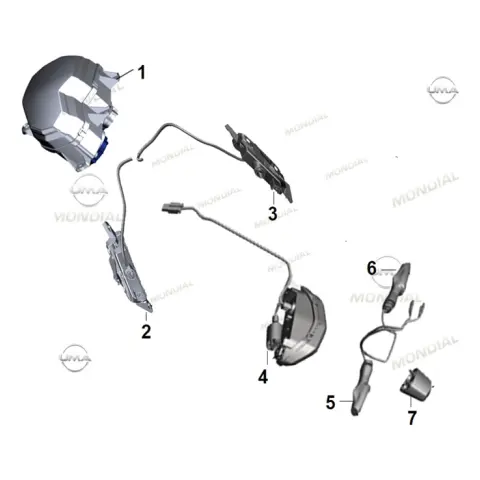 Mondial 125 Skuty Sağ Arka Sinyal Komple