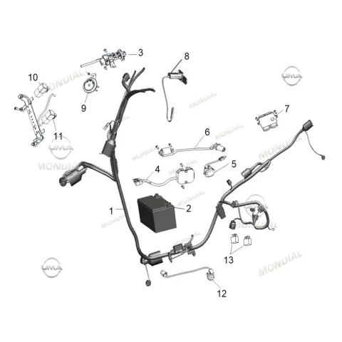 Mondial 125 Skuty Kilit Seti