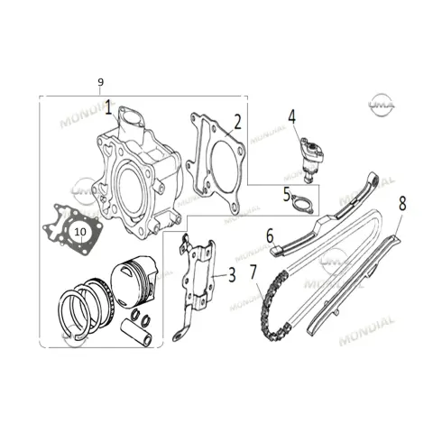 Mondial 125 Strada Silindir Komple (H-69.3)