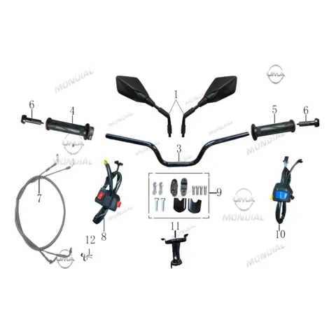 Mondial 125 Strada Sağ Kumanda Dugmeleri Komple