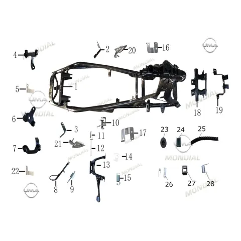 Mondial 125 Strada Kablo Tutucu