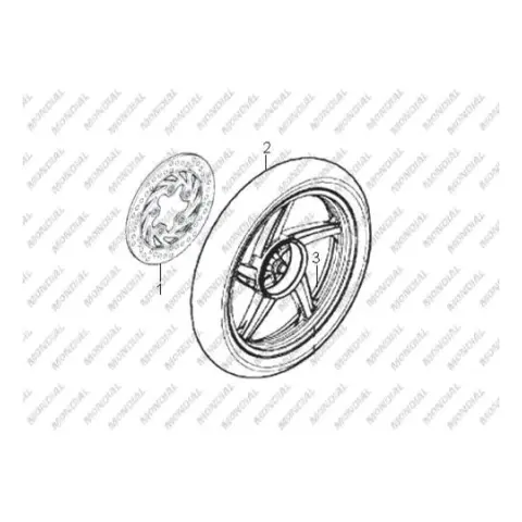 Mondial 125 Strada Dış Lastik (100/80-14) (Tubeless) – 3. fotoğraf