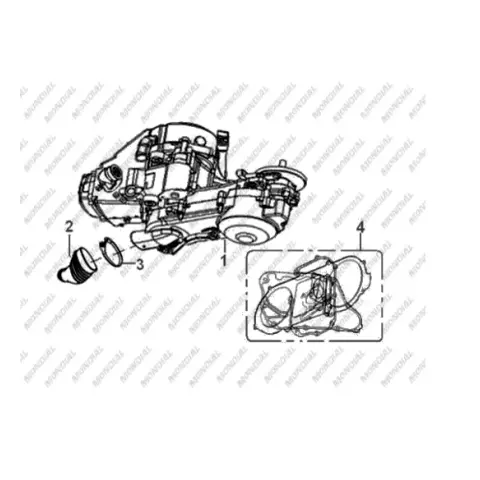 Mondial 125 URT (RT) Motor Komple