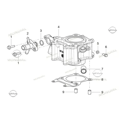 Mondial 125 Velomax Silindir Alt Conta
