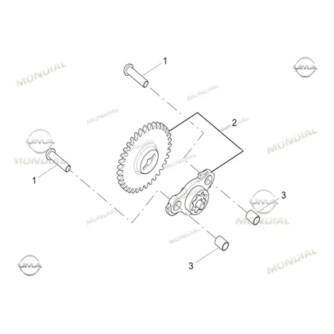 Mondial 125 Velomax Yağ Pompası Komple