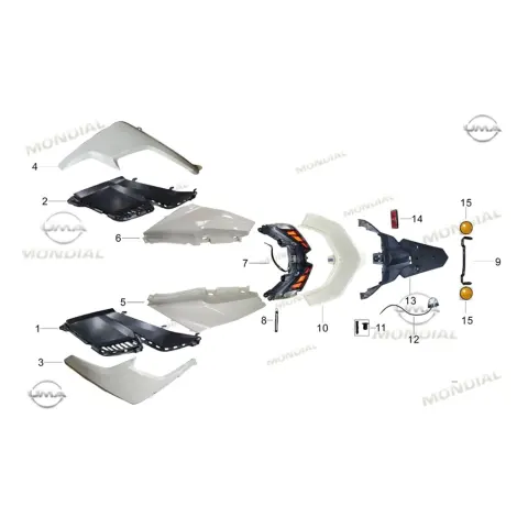 Mondial 125 Velomax Sele Altı Arka Karenaj Sol (Mavi) – 2. fotoğraf