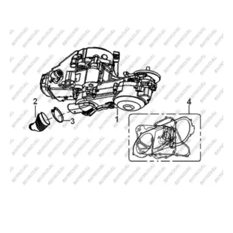 Mondial 125 ZN Motor Komple