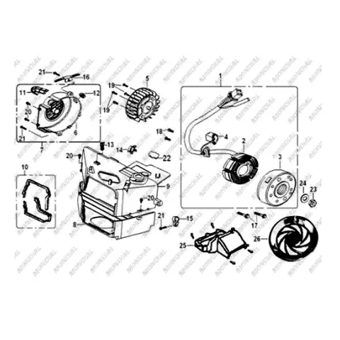 Mondial 125 ZN Fan Dekoratif Kapak – 3. fotoğraf