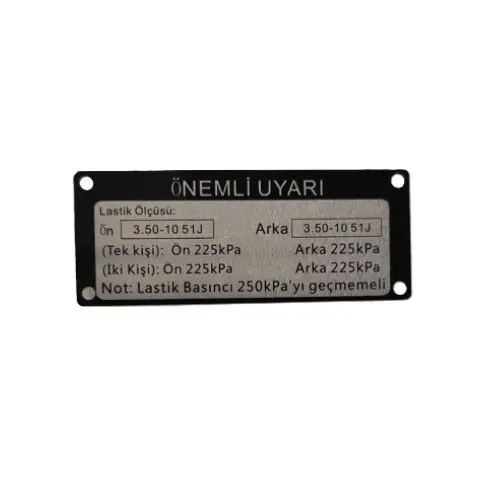 Mondial 125 ZNU İ İskelet Numarası Kapağı