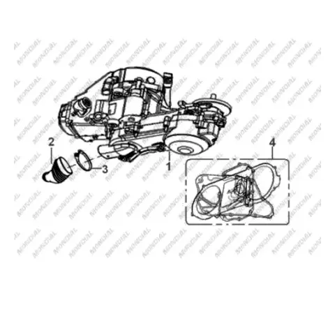 Mondial 125-150 RR Motor Komple (150CC)