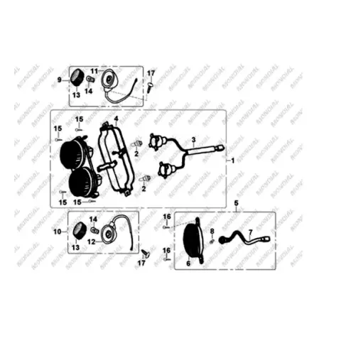 Mondial 125-150 RR Ampul 18/18W