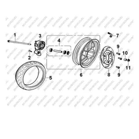 Mondial 125-150 RR Dış Lastik (4.00-12) (Tubeless)