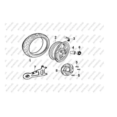 Mondial 125-150 RR Burç 17X25X37