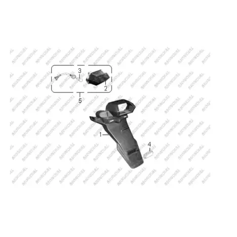 Mondial 150 Argent Arka Reflektor