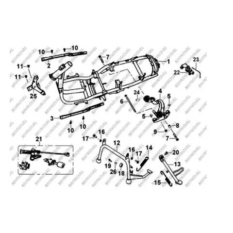 Mondial 150 HS Motor Destek