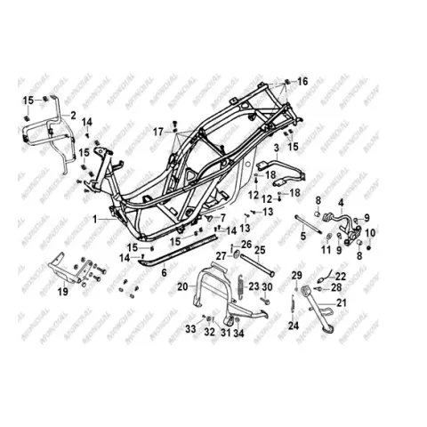 Mondial 150 Zat Motor Destek Mili Somunu
