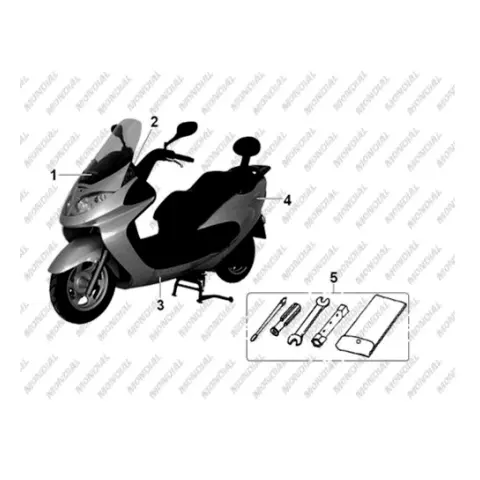 Mondial 150 Zat Ön Panel Grubu Amblem Braketi