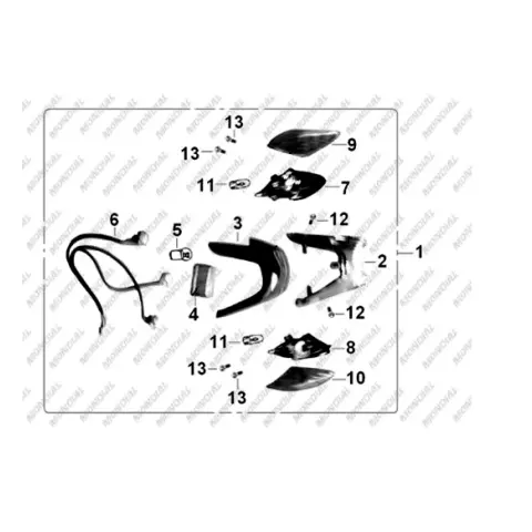 Mondial 150 ZC Sol Arka Sinyal Komple – 2. fotoğraf