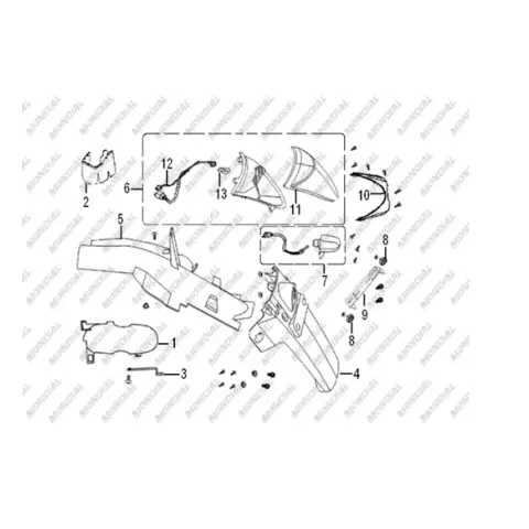 Mondial 150 ZNX Arka Stop Komple – 2. fotoğraf