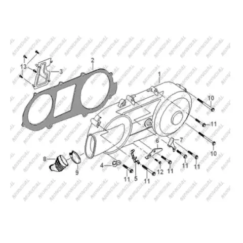 Mondial 151 RS Krank Kutusu Sol Kapak