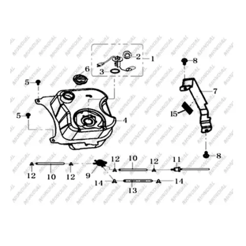 Mondial 151 RS Benzin Depo Samandirası Segmani