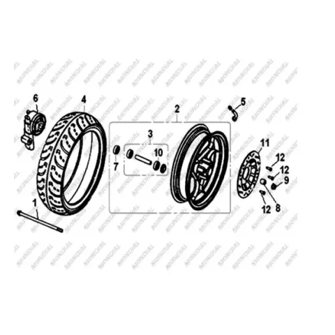 Mondial 151 RS Teker Montaj Aksamı/On