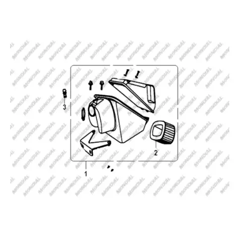 Mondial 250 Buffalo Hava Filtresi Komple