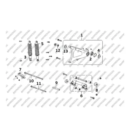 Mondial 250 Jetmax Civata M12X1.25X300 (Saplama)