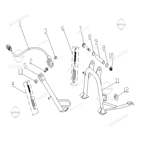 Mondial 250 Ressivo Orta Sehpa Burcu (15.7X10.5X99)