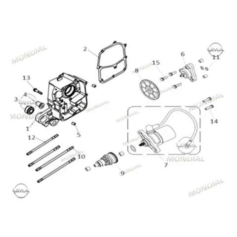 Mondial 50 Air Time Civata M7X1X176 (Saplama)