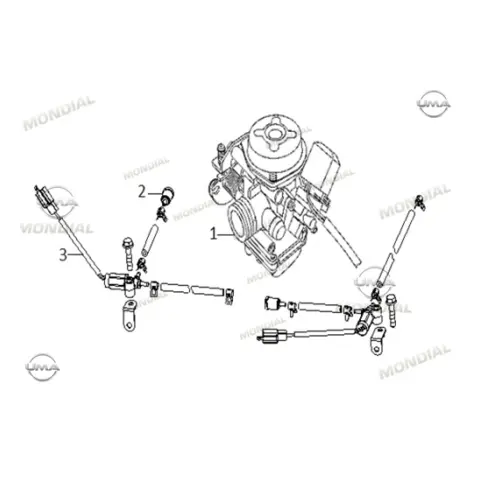 Mondial 50 Beestreet Karbüratör Komple