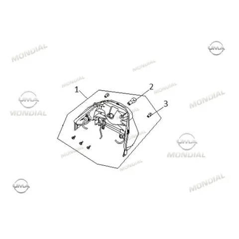 Mondial 50 Beestreet Arka Stop Komple
