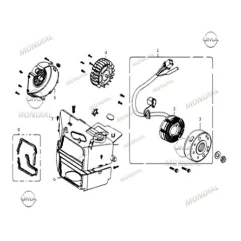 Mondial 50 Rio (E5) Stator