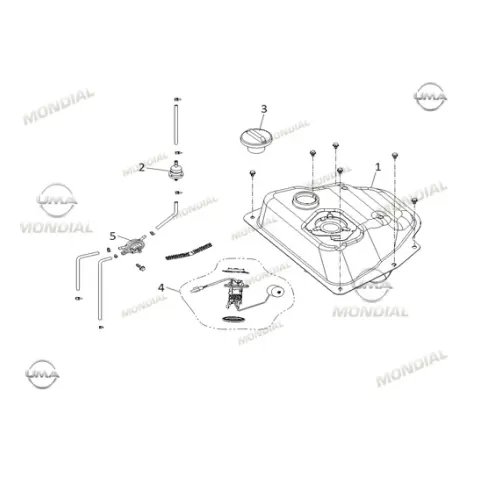 Mondial 50 Tab Benzin Deposu