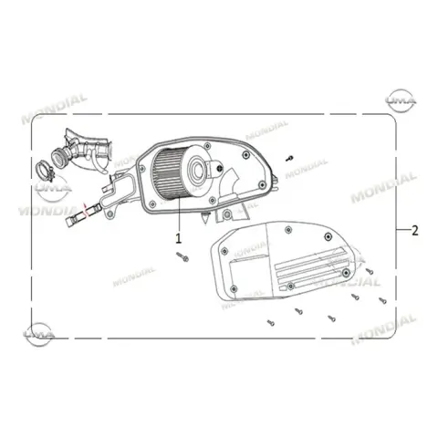 Mondial Fury 110 E5+ Kagit Hava Filtresi