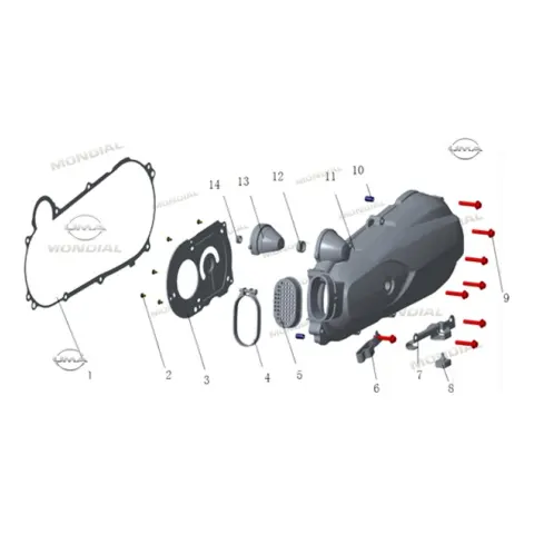 Mondial Fury 110İ Krank Kutusu Sol Kapak