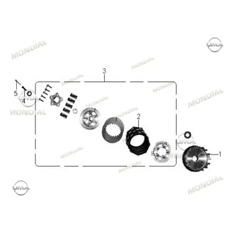 Mondial 100 Masti Debriyaj Komple – 3. fotoğraf