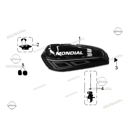 Mondial 100 UAG (2013) Benzin Deposu (Kırmızı) – 3. fotoğraf