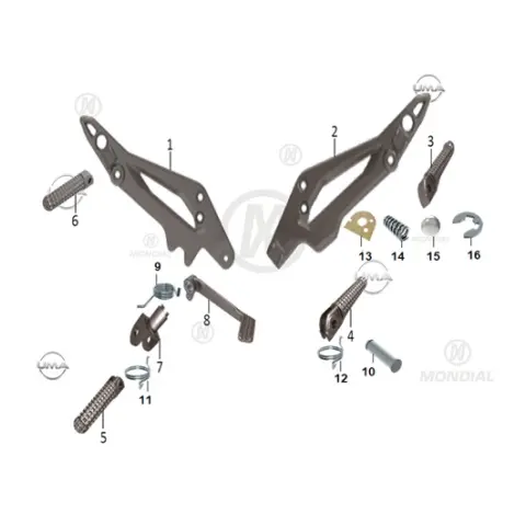 Mondial 125 Drift L Ön Basamak Sağ Yayı