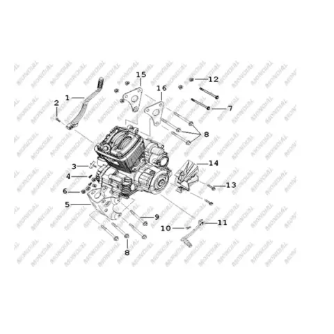 Mondial 125 MC Roadracer Motor Bağlantı Braketi Sağ – 3. fotoğraf