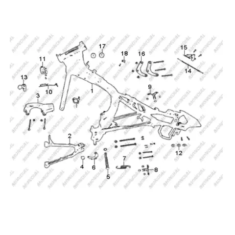 Mondial 125 MX Grumble Şasi (125MX)