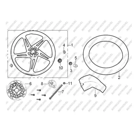 Mondial 125 MX Grumble Dış Lastik (2.75-18) (Tube)